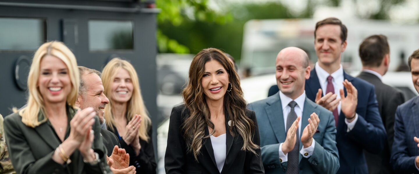 Stephen Miller, Kristi Noem, Pam Bondi