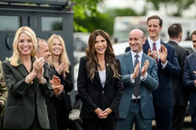 Stephen Miller, Kristi Noem, Pam Bondi