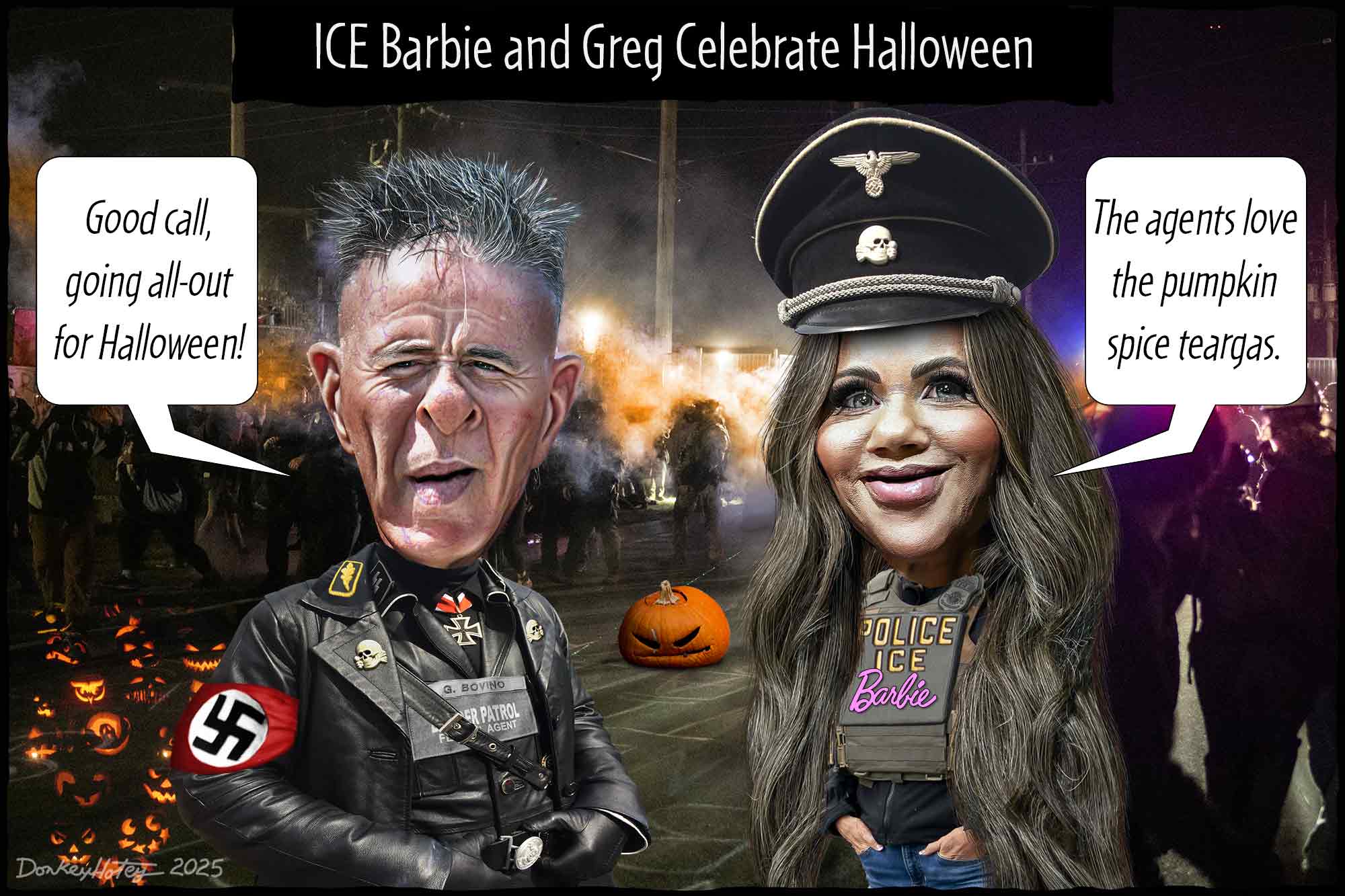 Kristi Noem, Greg Bovino, ICE, Terror, Halloween
