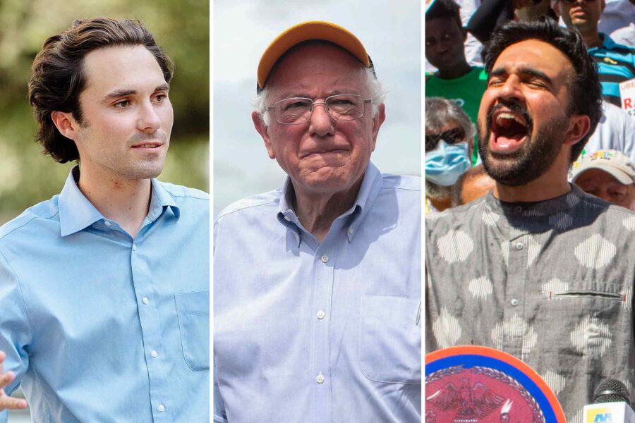 David Hogg, Bernie Sanders, Zorhan Mamdani