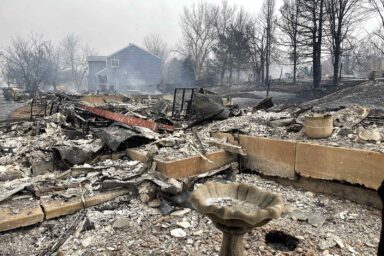 front porch, home, burned, Marshall Fire