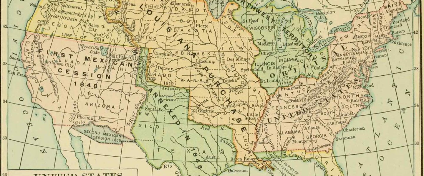 map, history, United States, 1921