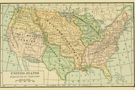 map, history, United States, 1921