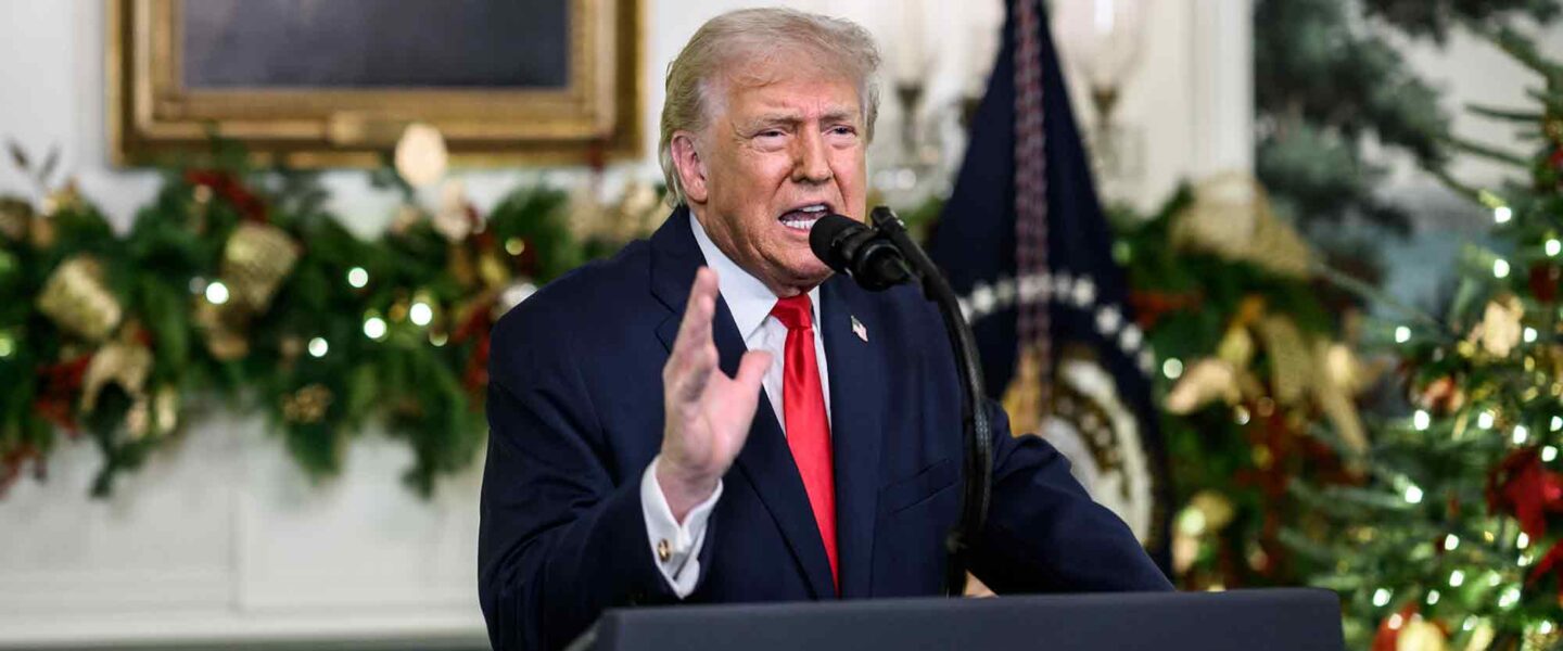 Donald Trump, addresses the nation, Christmas, New Year, 2025