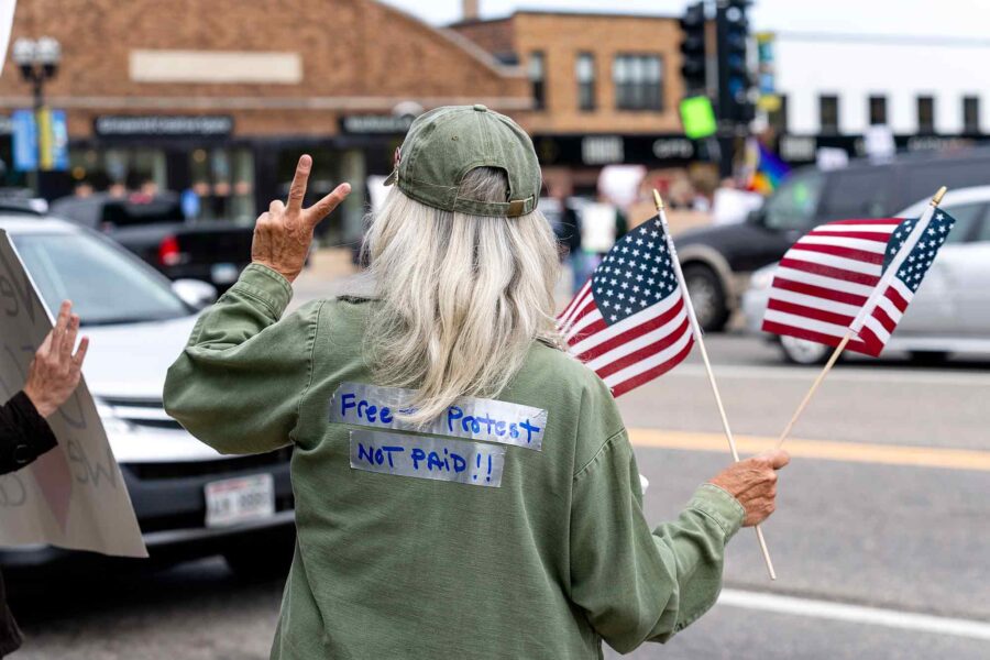 Free to Protest Not Paid, protest, sign