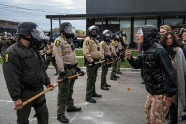 Slain Immigrant Got the ICE Treatment Republicans Think He Deserved ICE Agents, protesters, face off, Broadview, IL