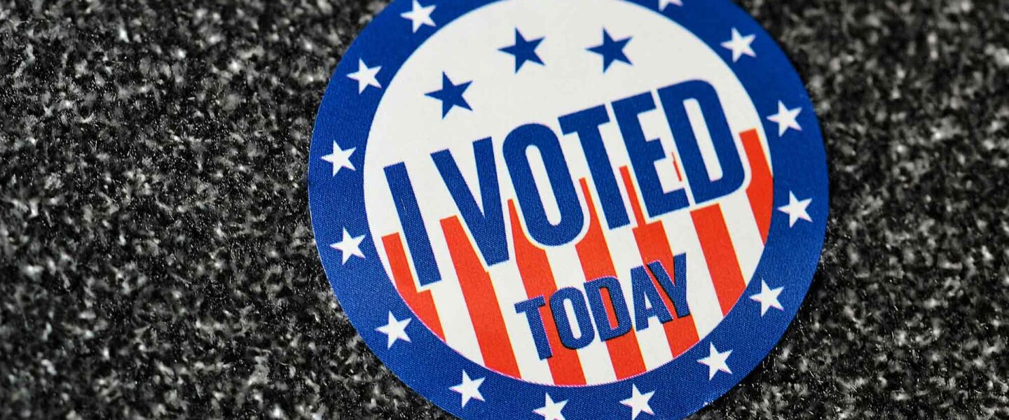 I voted, sticker, election, 2025