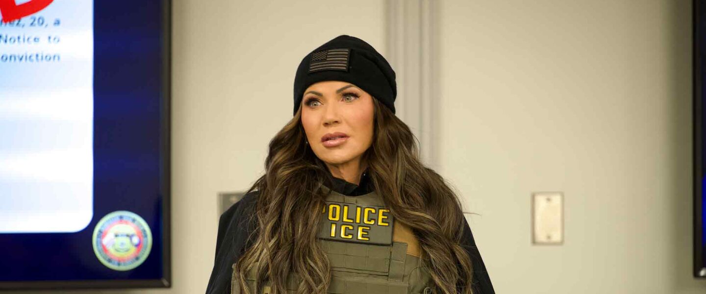 Kristi Noem, observes, immigration enforcement efforts, Chantilly, VA