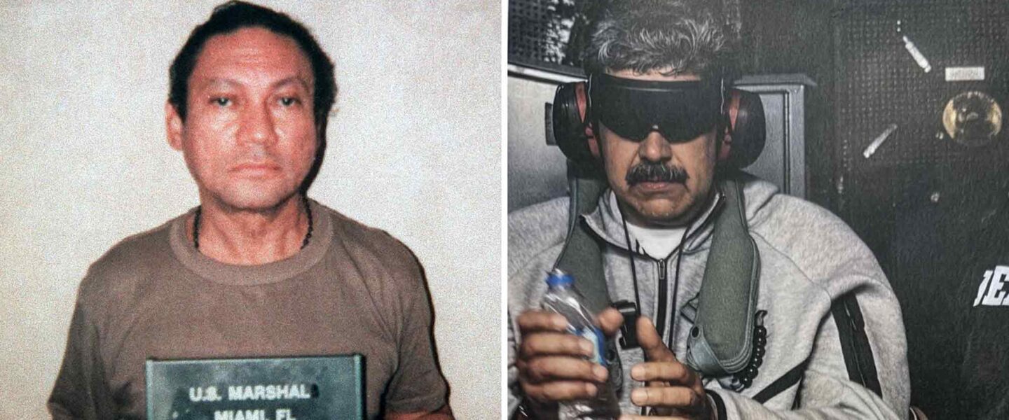 Manuel Noriega, Nicolás Maduro, after capture, US military