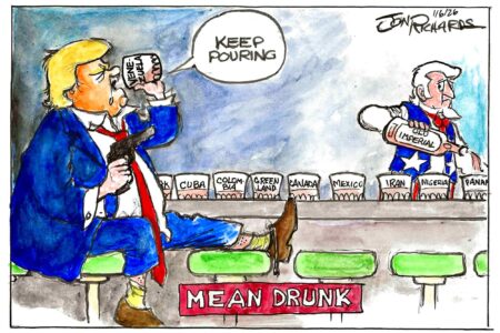 Donald Trump, alcoholic personality, mean drunk, world war