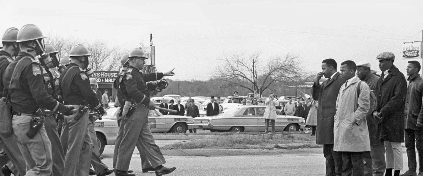 John Lewis, marchers, protesters, state troopers, Selma, Bloody Sunday
