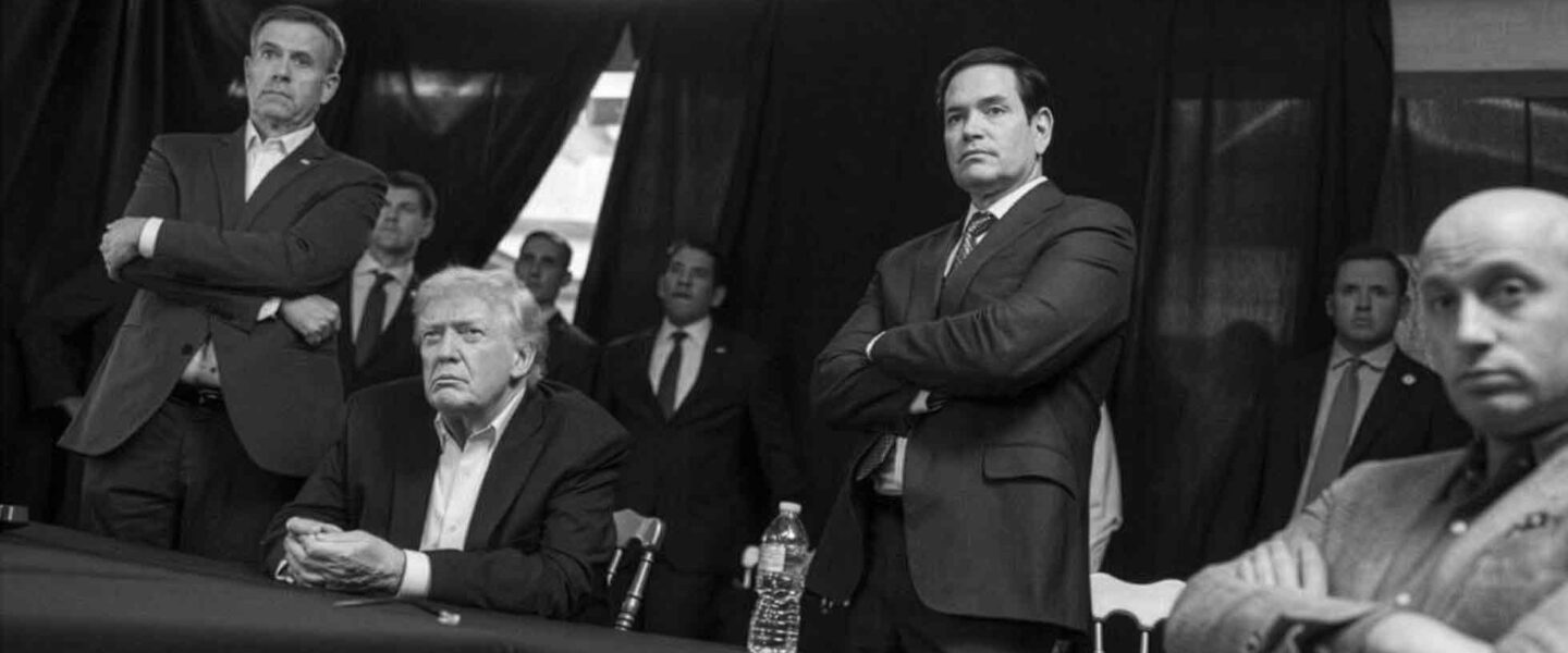 John Ratcliffe, Donald Trump, Marco Rubio, Stephen Miller, Operation Absolute Resolve, Venezuela