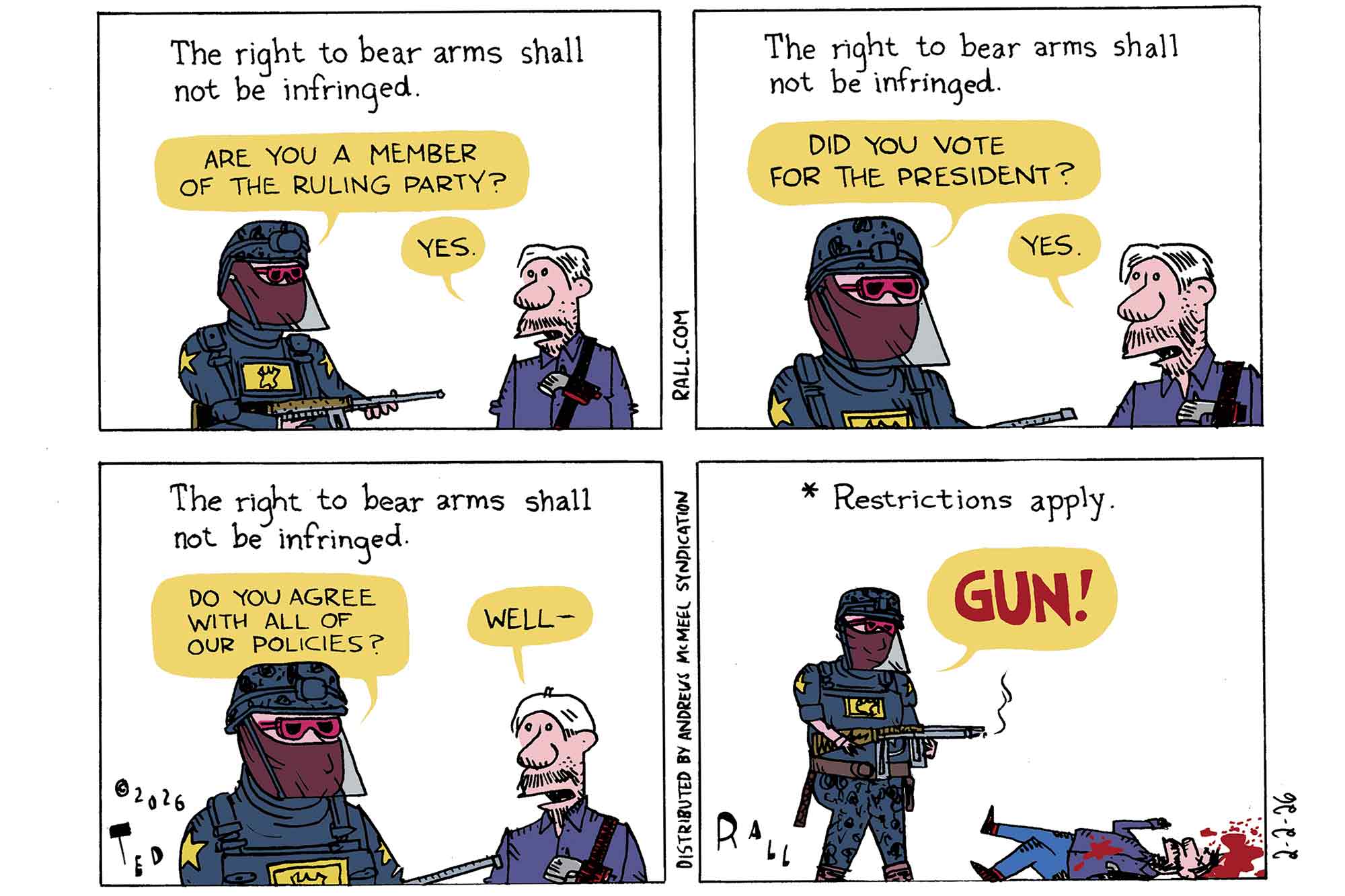 2nd Amendment, Right to Bear Arms, Donald Trump, ICE