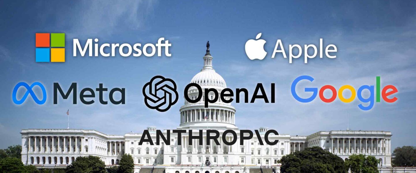 US Capitol, Nvidia, Google, OpenAI, Meta Platforms, Anthropic, Microsoft, Apple