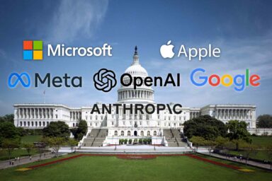 US Capitol, Nvidia, Google, OpenAI, Meta Platforms, Anthropic, Microsoft, Apple