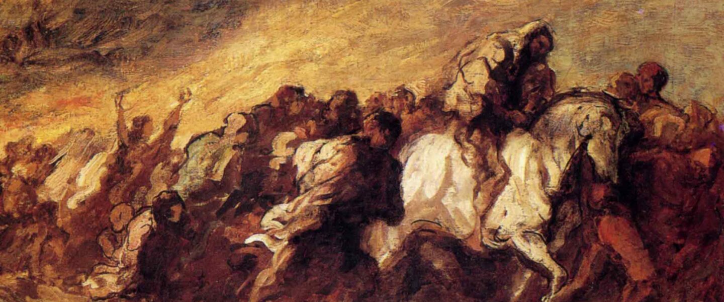 Emigrants or Fugitives, Honore Daumier, c.1850