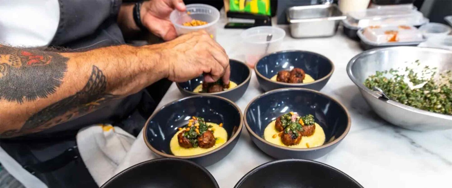 Lab meat, menu, restaurant