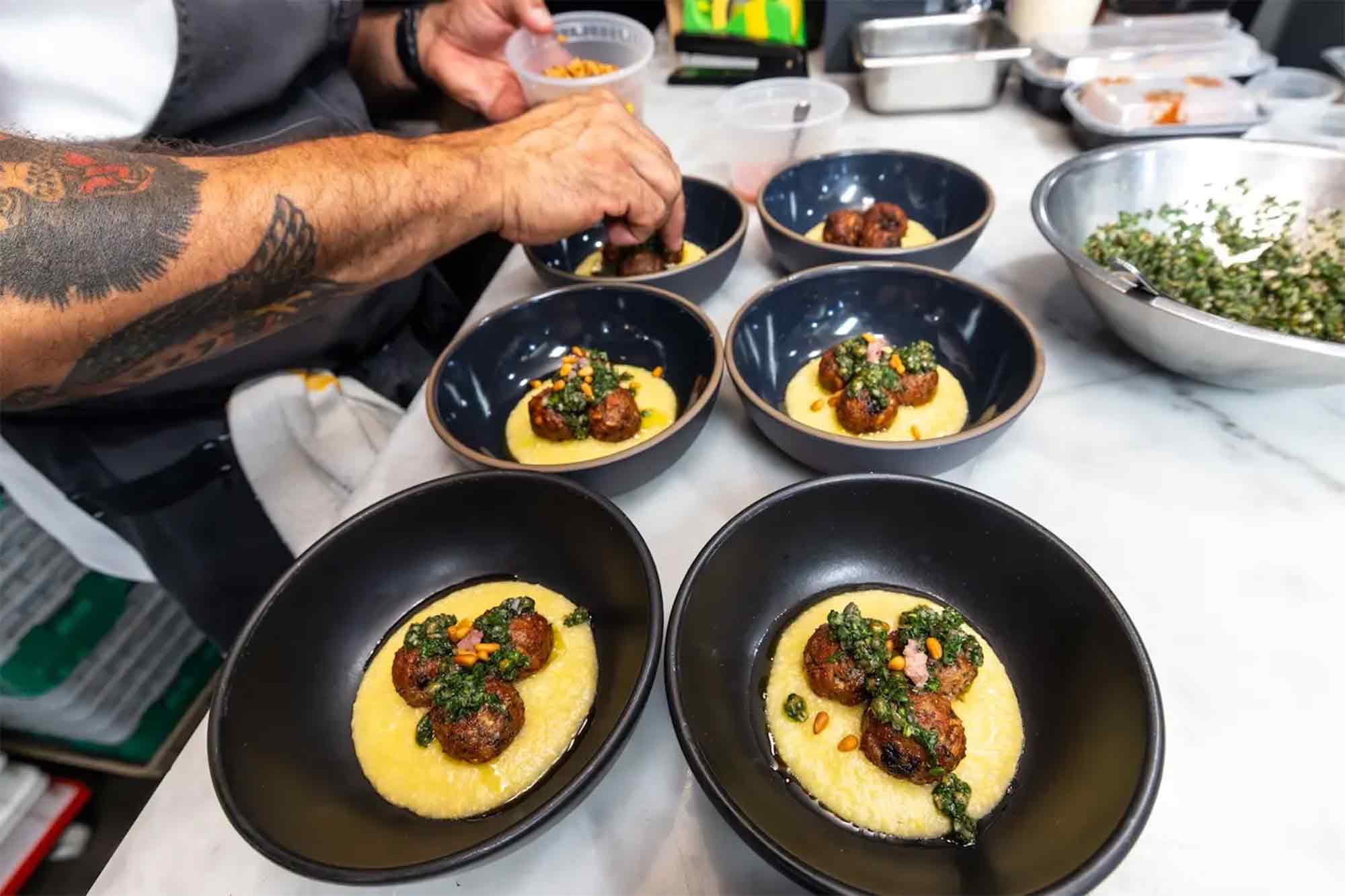 Lab meat, menu, restaurant