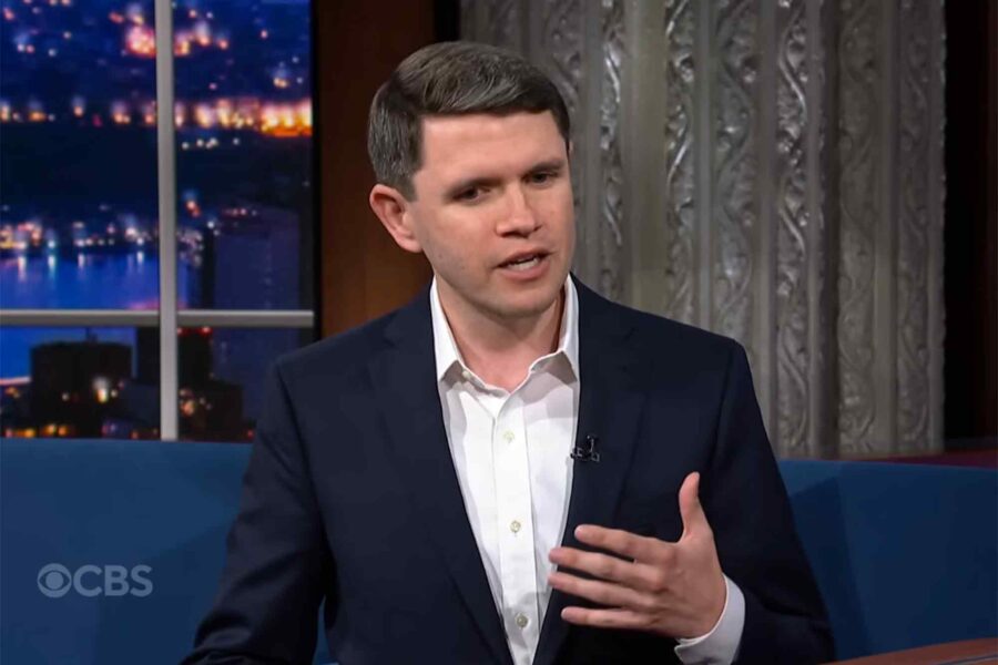 Stephen Colbert, hosts, James Talarico, CBS censorship, Donald Trump