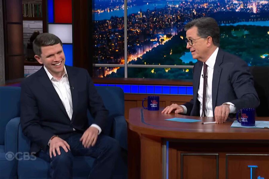 Stephen Colbert, hosts, James Talarico, CBS censorship, Donald Trump
