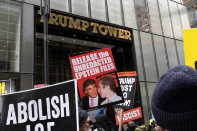 Trump Tower, President's Day, protest