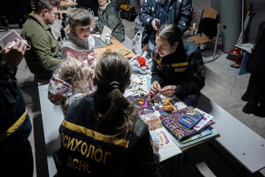 Ukrainians, shelter, Point of Invincibility, Kyiv