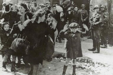 Warsaw Ghetto Boy, Nazi soldiers round up Jews