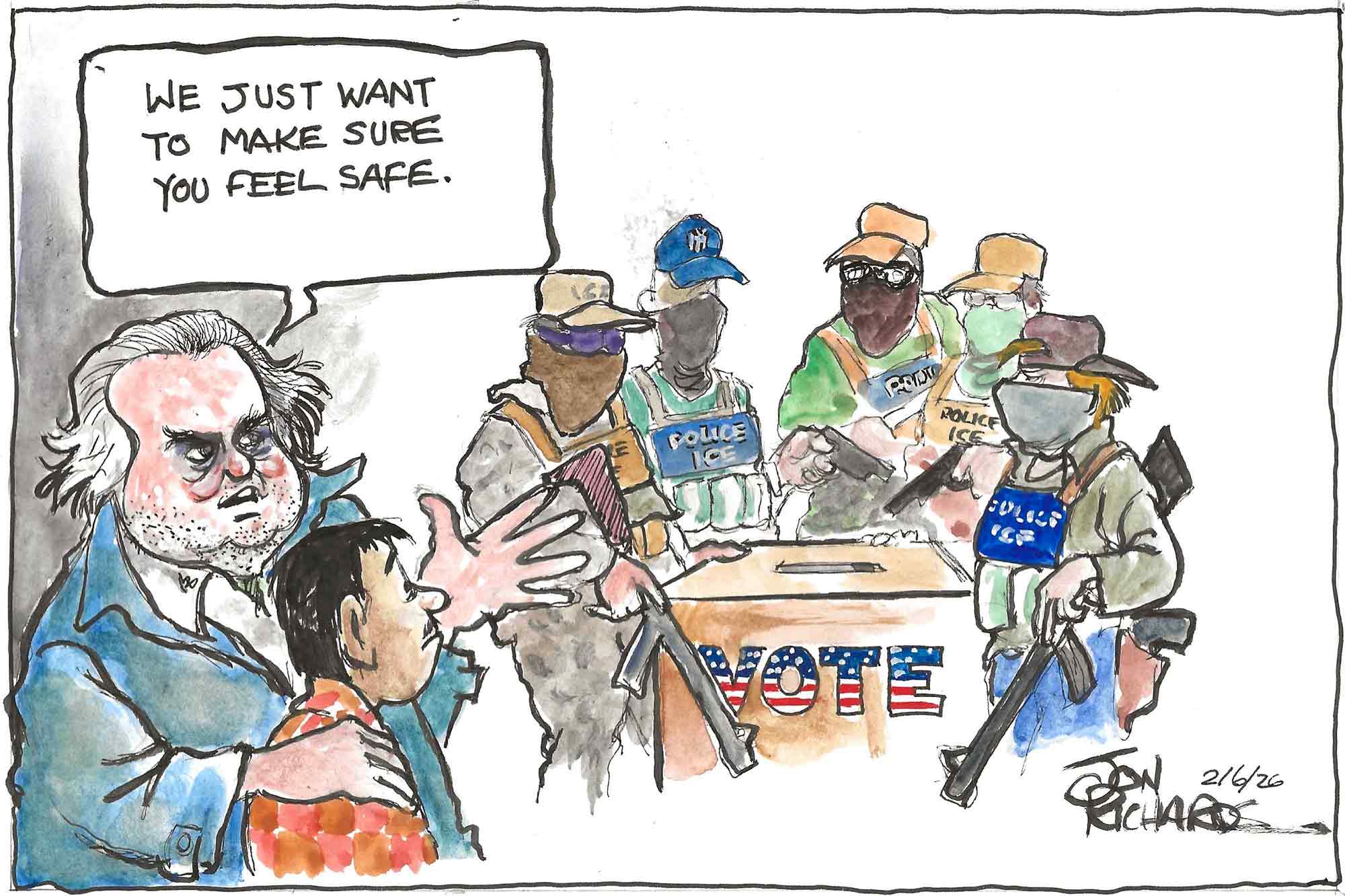 Steve Bannon, ICE, Voter intimidation