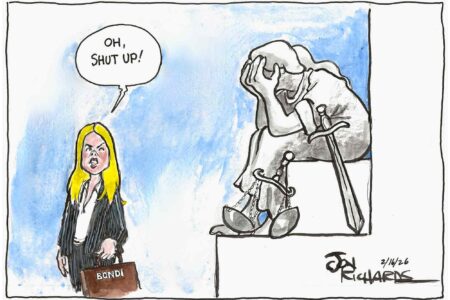 Pam Bondi, Attorney General, Lady Justice