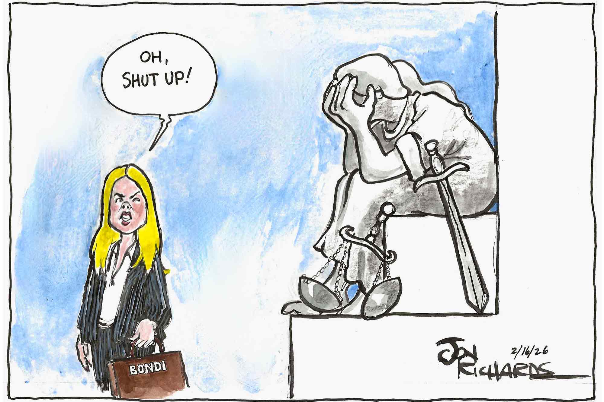 Pam Bondi, Attorney General, Lady Justice