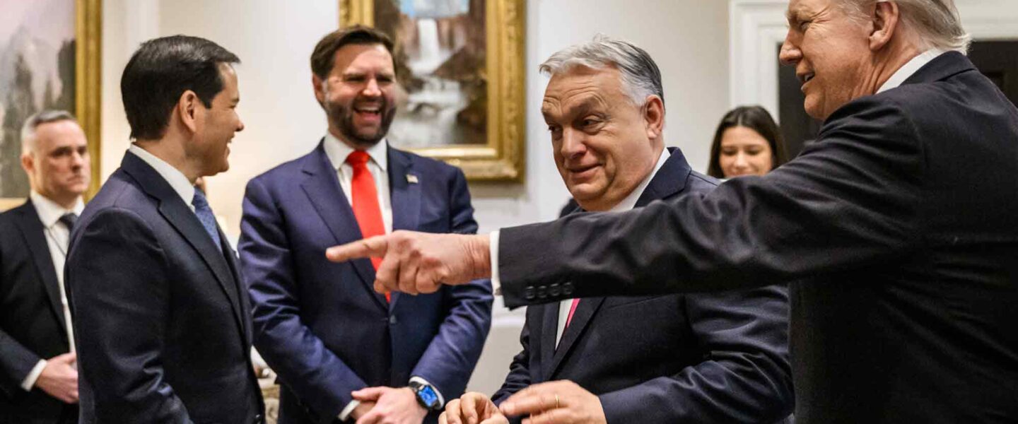Viktor Orban, greets, Marco Rubio