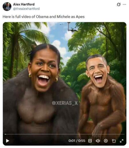 Racist video, Barack Obama, Michelle Obama