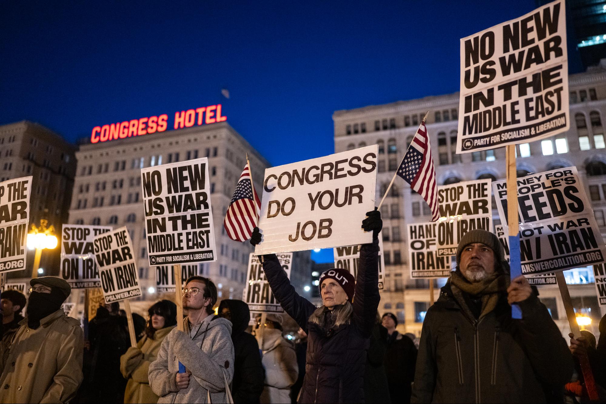 Congress Do Your Job, No New US War, Protest, Protest Signs