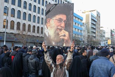 People mourn, death, Iran Supreme Leader, Ayatollah Ali Khamenei
