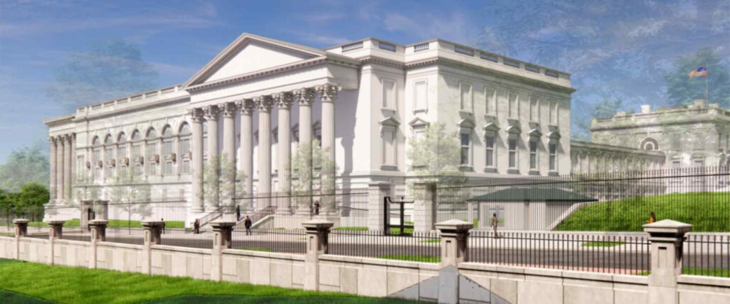 Architect’s rendering, President Donald Trump, Great White House Ballroom