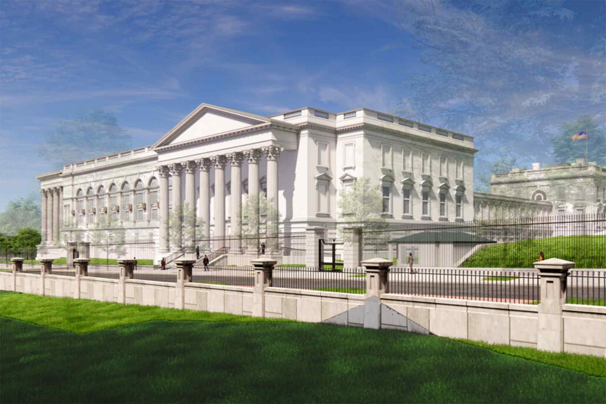 Architect’s rendering, President Donald Trump, Great White House Ballroom