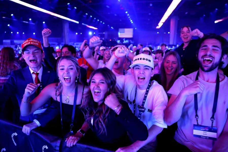 Excited crowds, Youth, 2025 AmericaFest