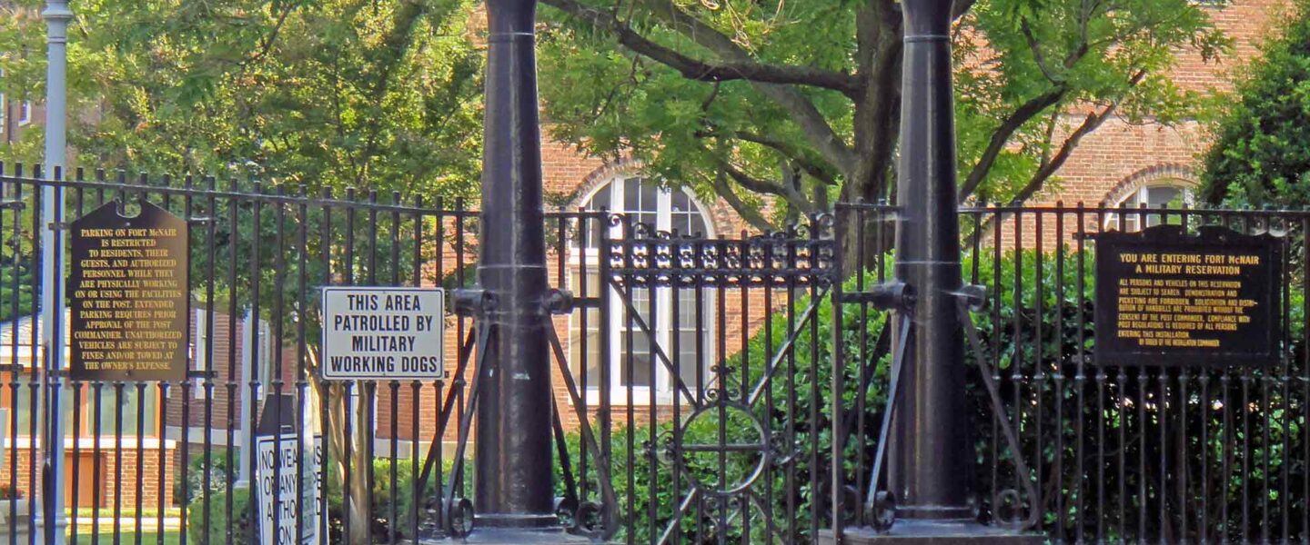 Fort Lesley J. McNair, north gate