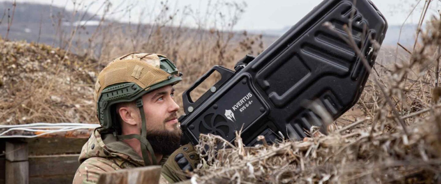 Kvertus KVS 6+, anti-drone rifle, Ukraine, military