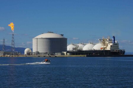 LNG carrier, Ishikari Bay, Japan
