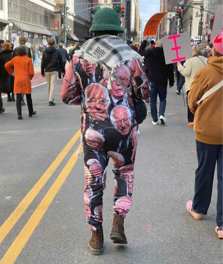 No Kings protesters in New York City, March 28, 2026.