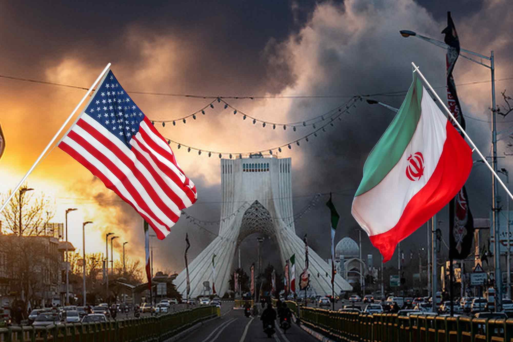 US-Israeli, air strike, Azadi Tower, Ehrin, Iran