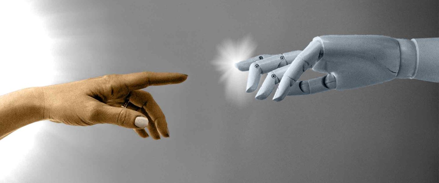 hands, human, robot, The Creation of Adam