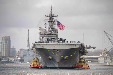 amphibious assault ship, USS Tripoli, LHA 7, homeport