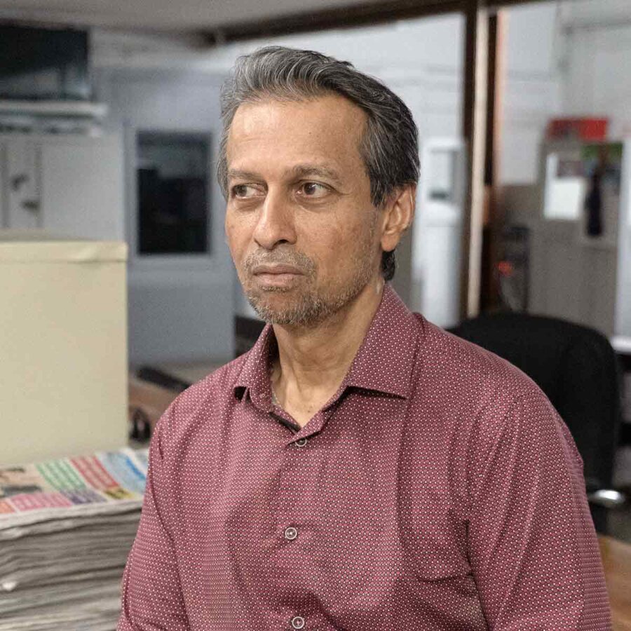 Anand Persaud, editor-in-chief, Stabroek News, Georgetown, Guyana