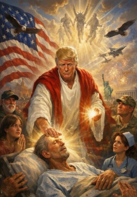 Trump AI Image, Messiah