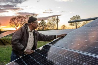 The State of Solar: Despite Partisan Rhetoric, the Industry Is Still Booming Aaron Webb, minority-owned, solar farm