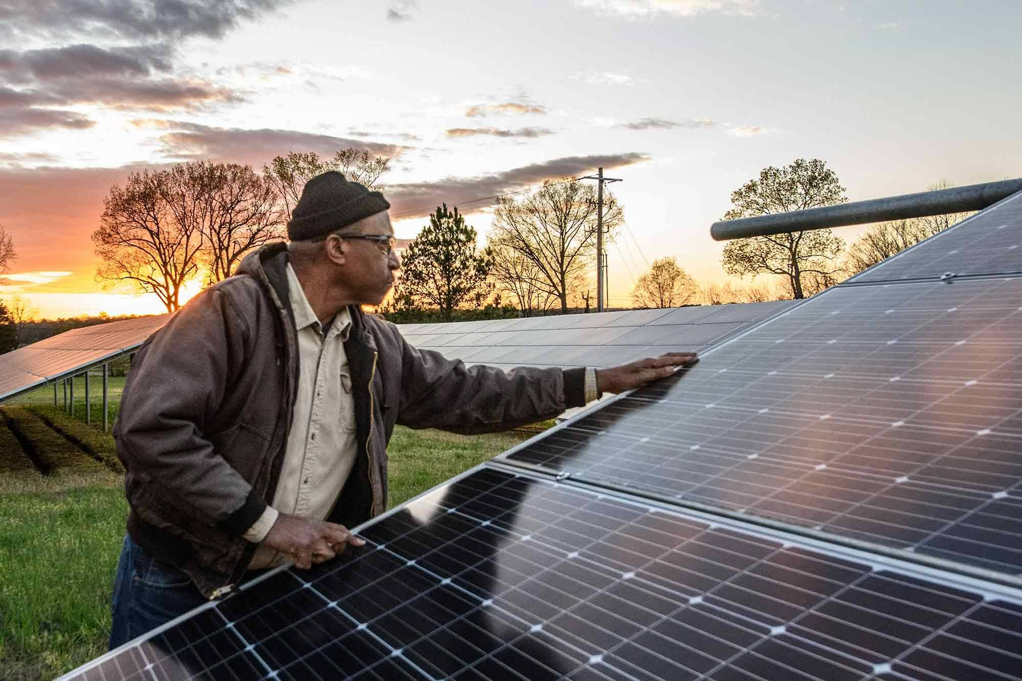 Aaron Webb, minority-owned, solar farm