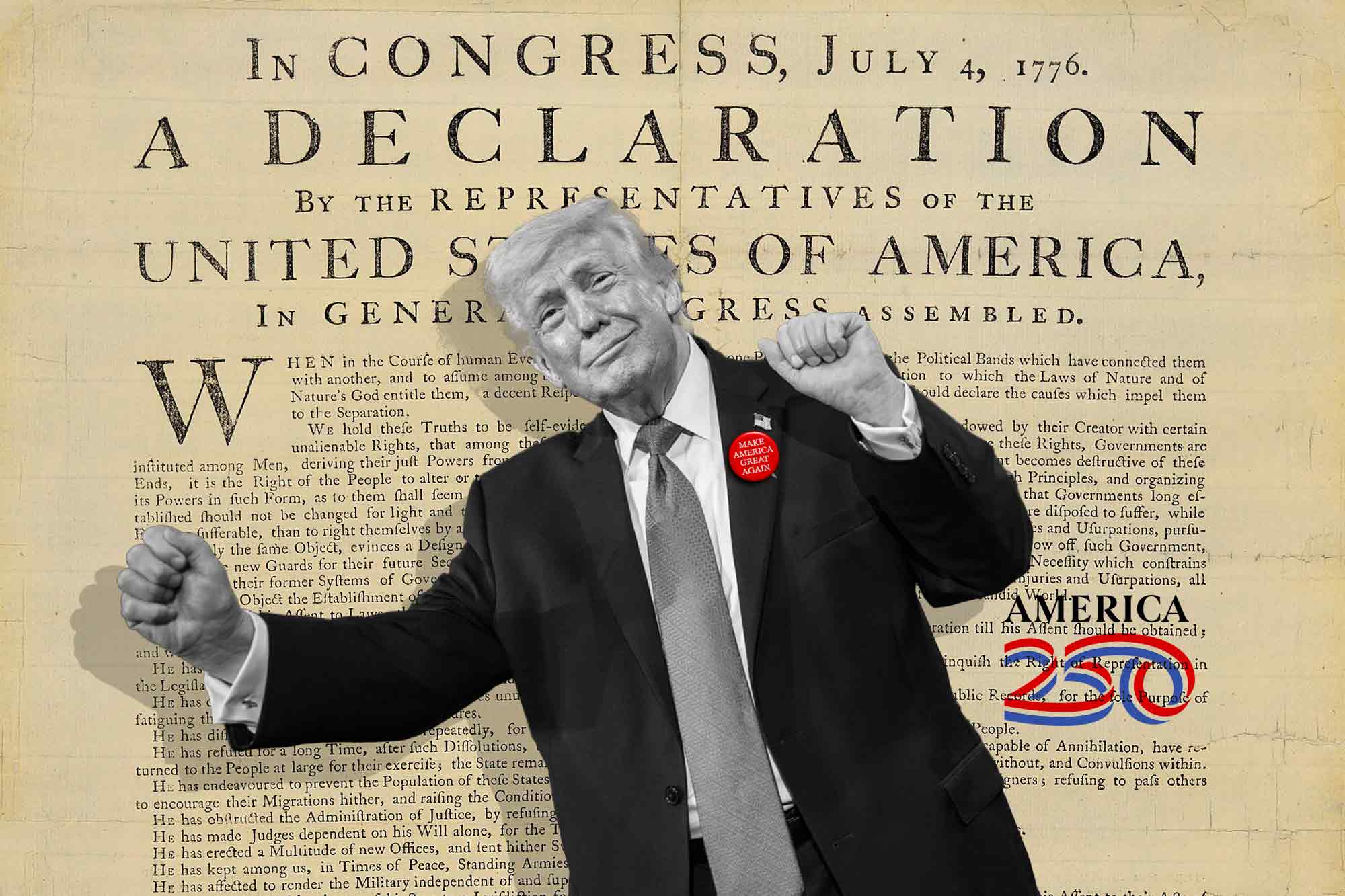 Donald Trump, Declaration of Independence, America 250