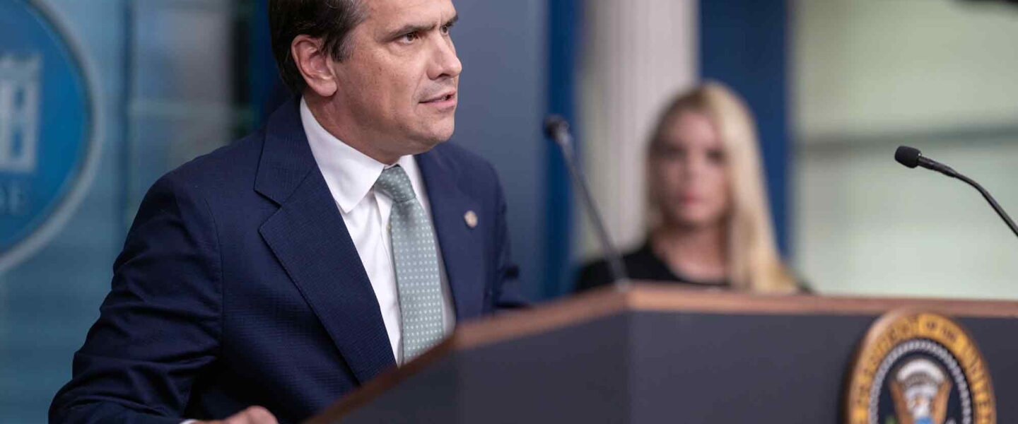 Deputy Attorney General, Todd Blanche, press conference, James S. Brady Press Briefing Room